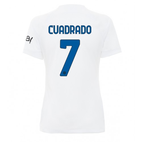 Maillot de foot Inter Milan Juan Cuadrado #7 Extérieur Femmes 2023-24 Manches Courte